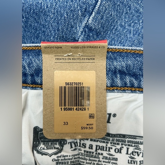 Levi's 501 Women's High Rise Denim Shorts Size 33 NWT - Picture 7 of 9